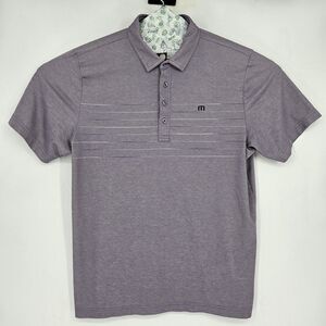 Travis Mathew Polo Shirt Mens Extra Large Short Sleeve Golf Preppy Lavender XL